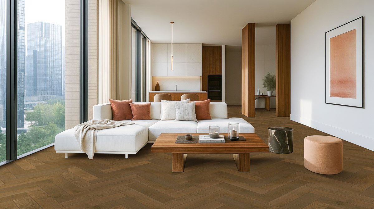 Wayland Herringbone Engineered Hardwood Flooring - Image 19